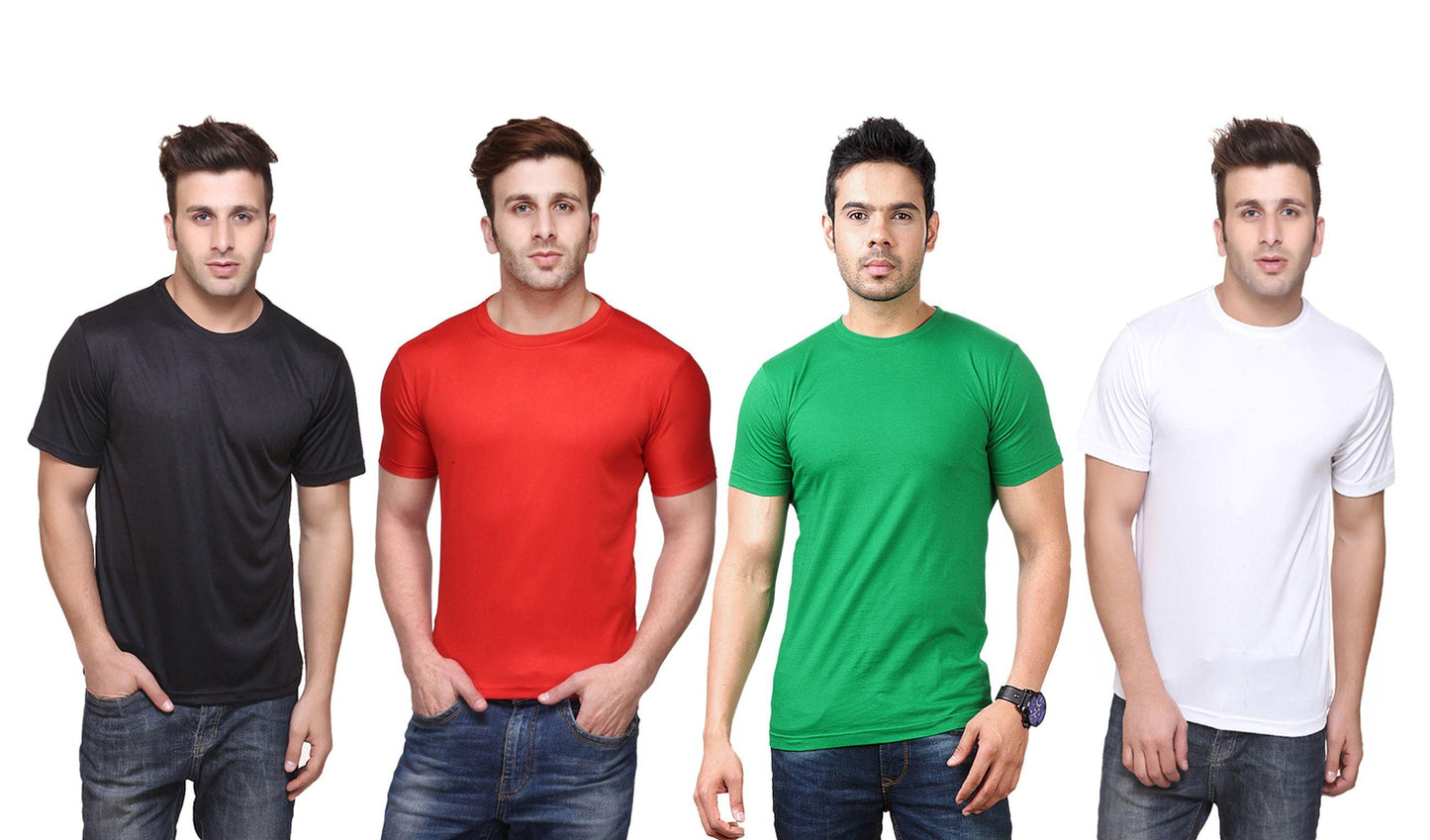 DRI - FIT Round Neck Men's T-shirt (Pack of 4)