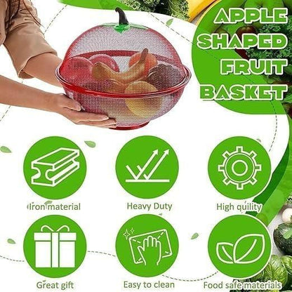 Apple Shape Net Fruits & Vegetables Basket for Kitchen