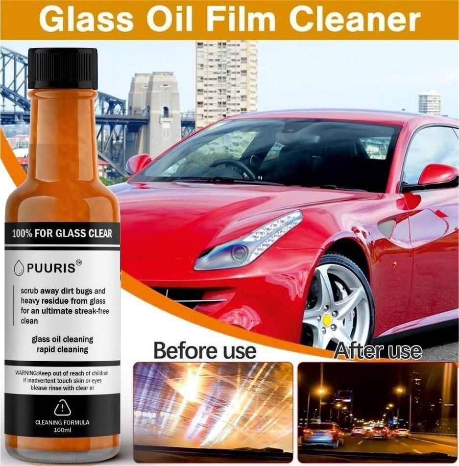 Glass Cleaning Agent Powerful Stain Remover 100ml	(Pack of 2)