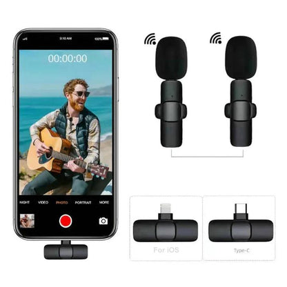 IMPORTED WIRELESS LAVALIER MICROPHONE AUDIO VIDEO RECORDING