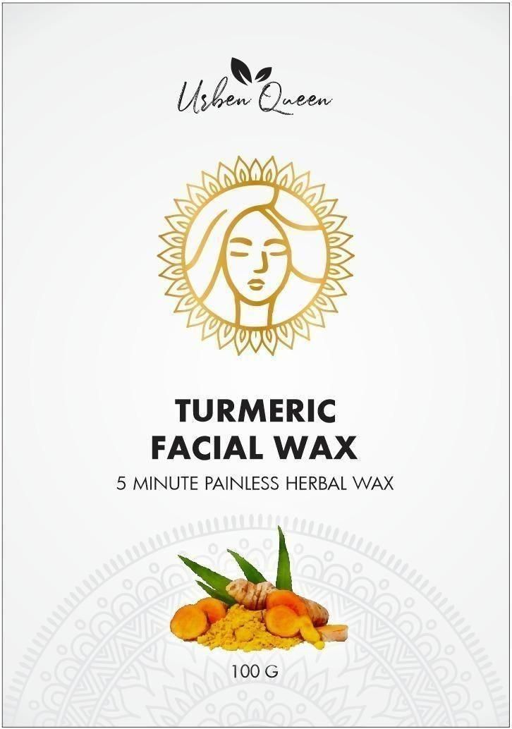 Turmeric Facial Wax - 5 Minute Painless Herbal Wax Powder (100g) (Pack of 2) 0c2542-3a