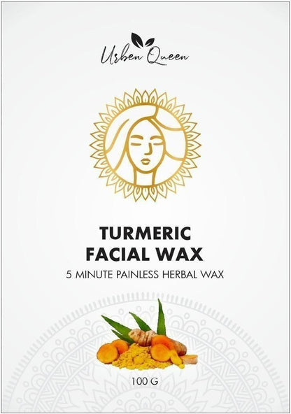 Turmeric Facial Wax - 5 Minute Painless Herbal Wax Powder (100g) (Pack of 2) 0c2542-3a