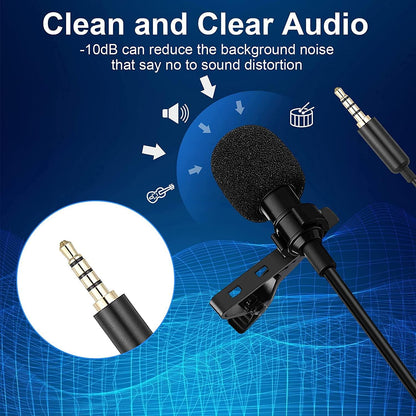 Dynamic Lapel Collar USB Omnidirectional Mic