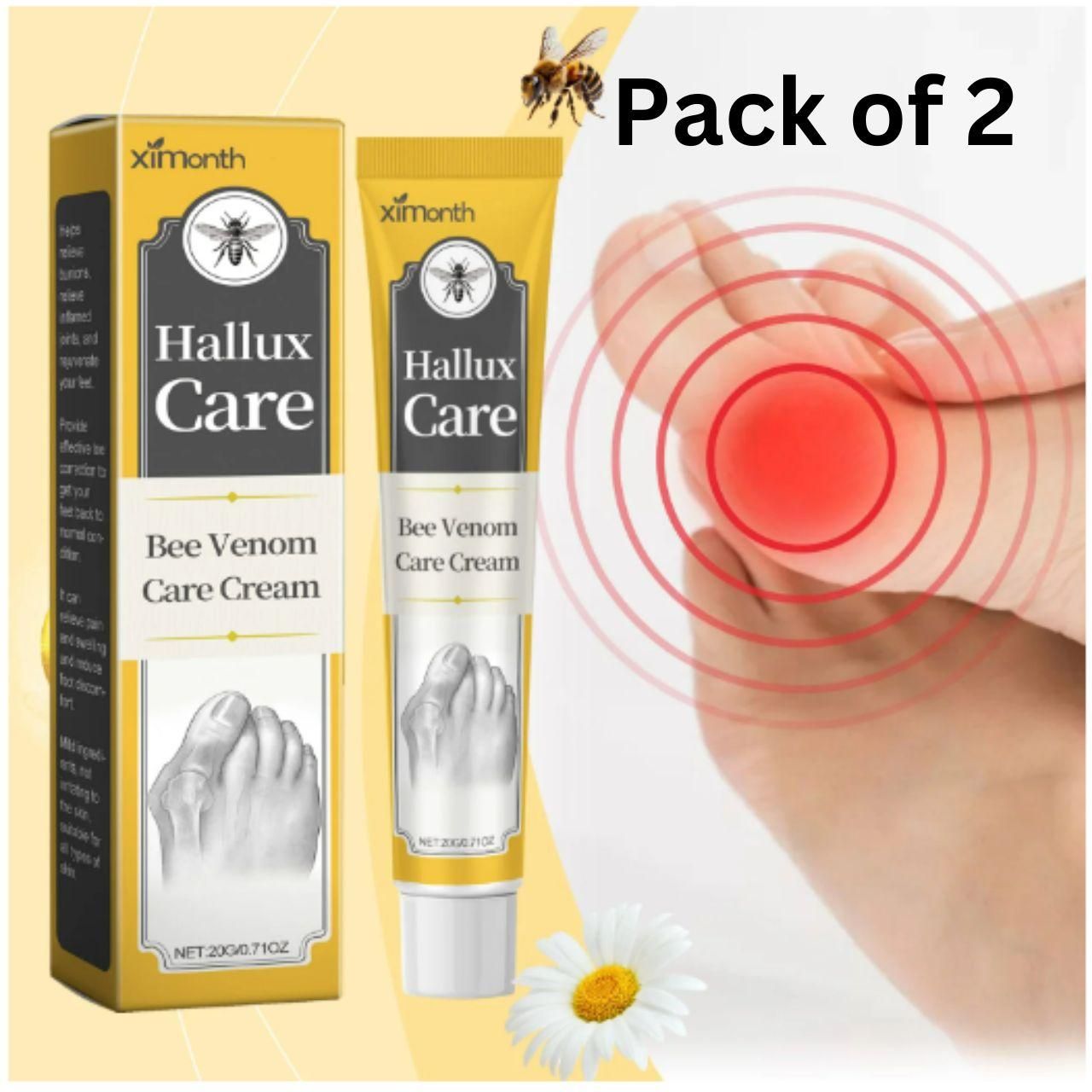 Hallux care Bee Venom Care Cream 50gram (Pack of 2) 0c2542-3a