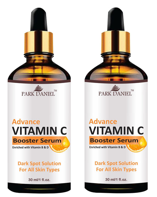 Park Daniel Vitamin C Booster Serum For Nourished & Bright Skin with Antioxidant Rich Vitamin C Extract, Non Greasy Combo Pack of 2 of 30 ML (60 ML) 0c2542-3a